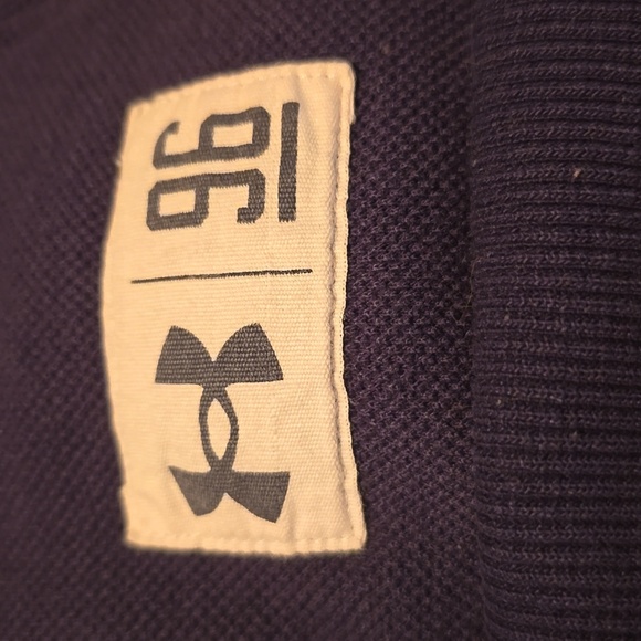 Under Armour Red and Navy Colorblock Long Sleeve Sweatshirt XL - Picture 4 of 4